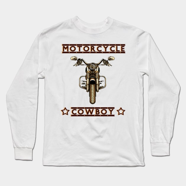 Motorcycle 2 Long Sleeve T-Shirt by Erena Samohai